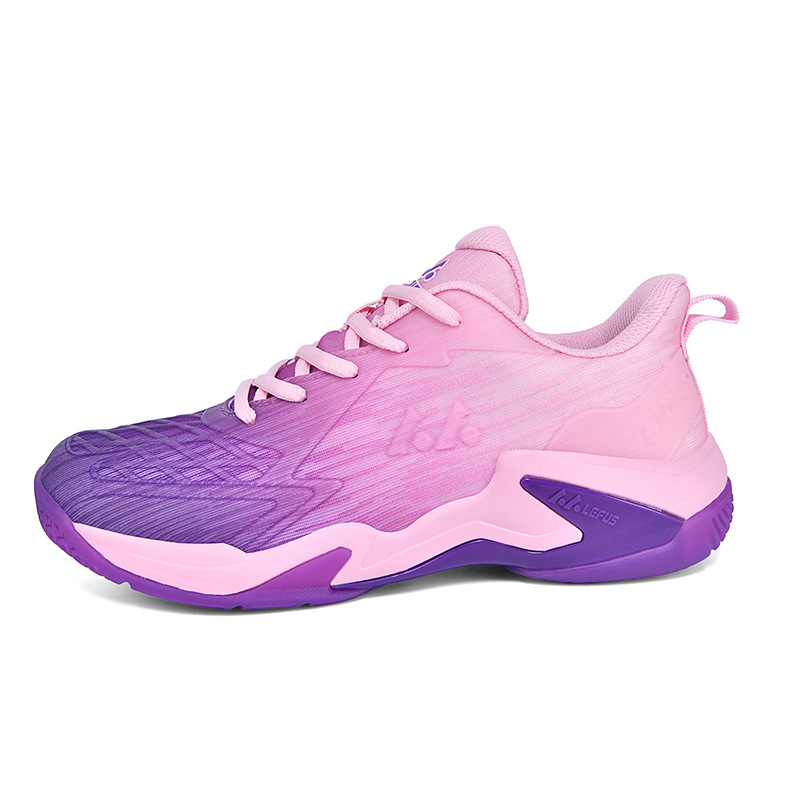 Badminton Materi - 2026 LEFUS Nowe Fioletowo-Różowe Buty do